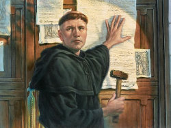 Martin Lutero affigge le 95 tesi