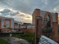 Tornado in Uruguay: inviato primo contributo per la ricostruzione del tempio di Dolores