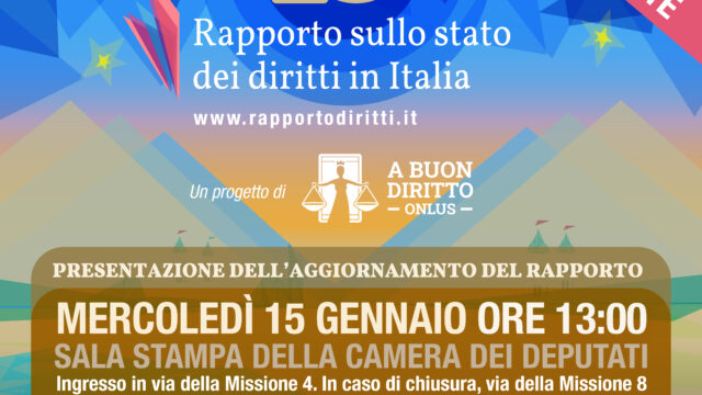 X anniversario del Rapporto sullo stato dei diritti in Italia