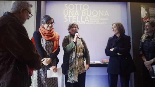 La moderatora Trotta inaugura la mostra di Paolo Paschetto