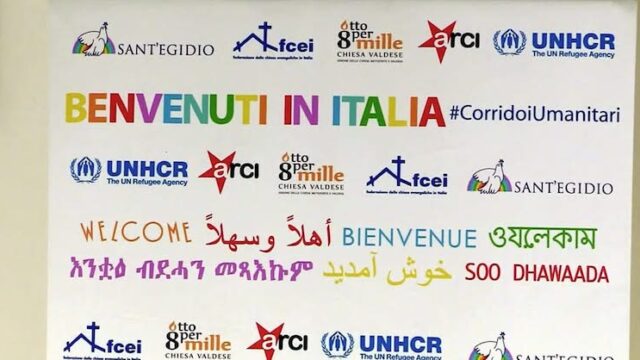 Corridoi umanitari, arrivate 144 persone dalla Libia